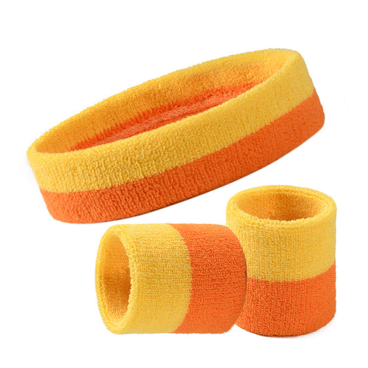 1 Pcs Headband with 2 Pcs Sweatband Wristband Set