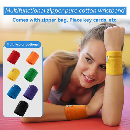 Sport Wristband Money Wallet Pouch Multifunctional Sweatband