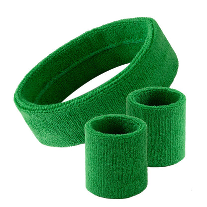 1 Pcs Headband and 2 Pcs Wristband Kit Sports Sweatbands Set