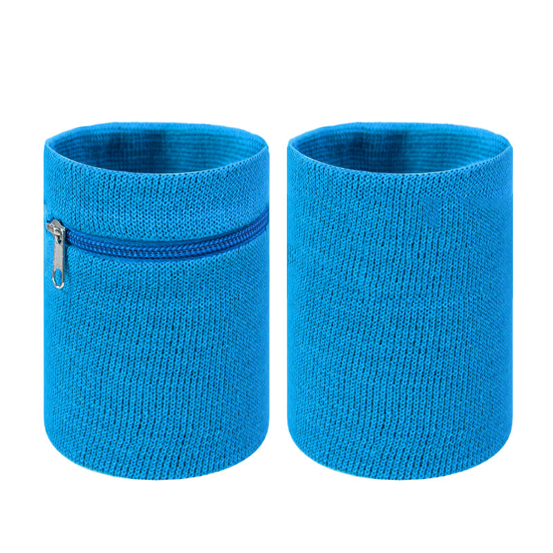 2 Pcs Sport Wristband Money Wallet Pouch Sweatband for Sports