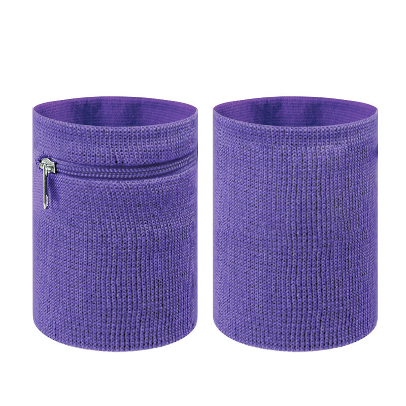 2 Pcs Sport Wristband Money Wallet Pouch Sweatband for Sports