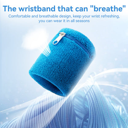 Sport Wristband Money Wallet Pouch Multifunctional Sweatband